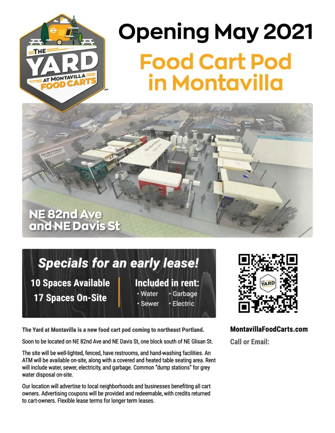 the yard at montavilla food carts flyer